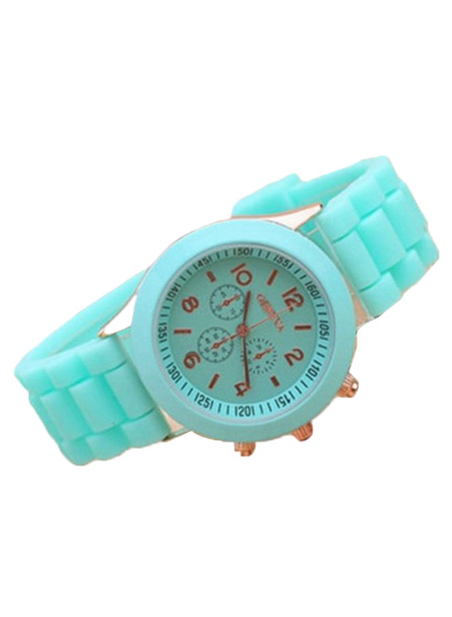 Geneva women Rubber Lovely Candy Colour Chronograph Watch 8885 - Image 1