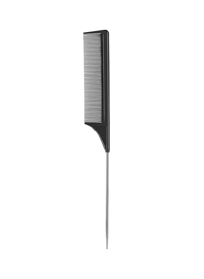 Leinuosen - 3-Piece Stainless Steel Tail Comb Black 0.393700787X7.480314953X3.93700787inch - Image 1