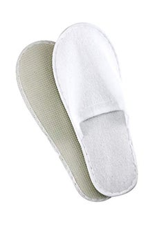 Wpxmer 20-Pair Disposable Slippers White 2.8X0.98X2.9inch  - Image 1