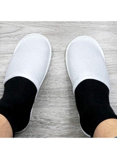 Wpxmer 20-Pair Disposable Slippers White 2.8X0.98X2.9inch  - Image 3
