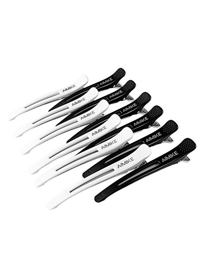 12-Piece Styling And Sectioning Hair Clip Multicolour 2.8X0.98X2.9inch