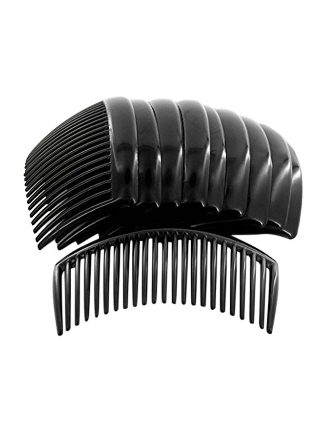 Yeshan 12-Piece Plastic Hair Side Comb With Teeth Comb Hair Pin Black 0.787401574X3.149606296X1.968503935inch