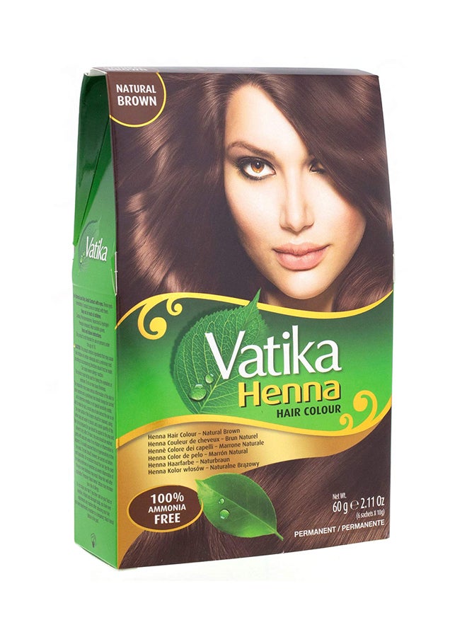 Dabur Vatika Henna Hair Colour Brown 60grams - Image 1