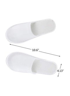 Wpxmer 20-Pair Disposable Slippers White 2.8X0.98X2.9inch  - Image 2