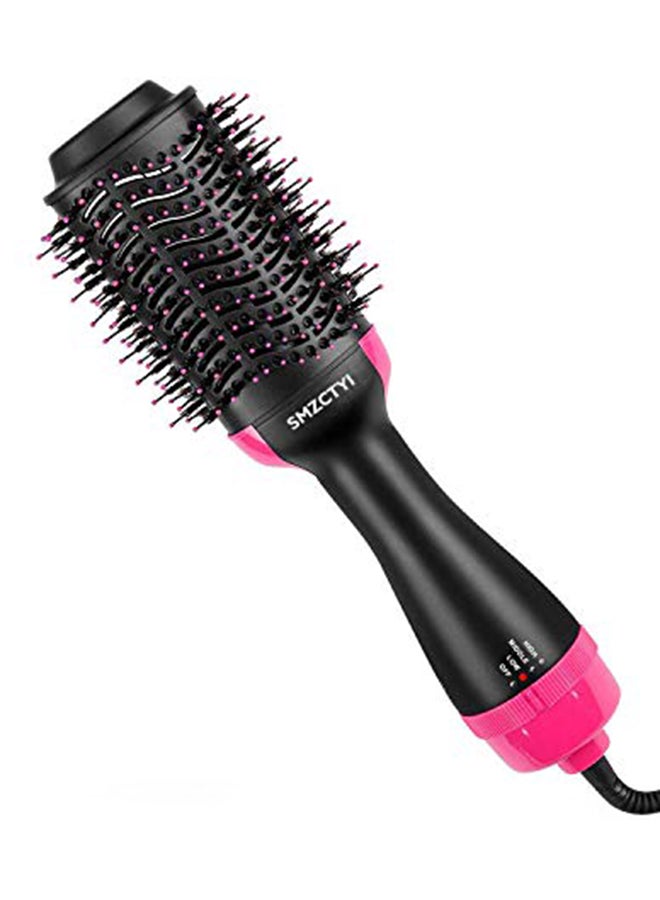 SMZCTYI - 3 In 1 Electric One Step Hair Dryer And Volumizer Black/Pink - Image 1