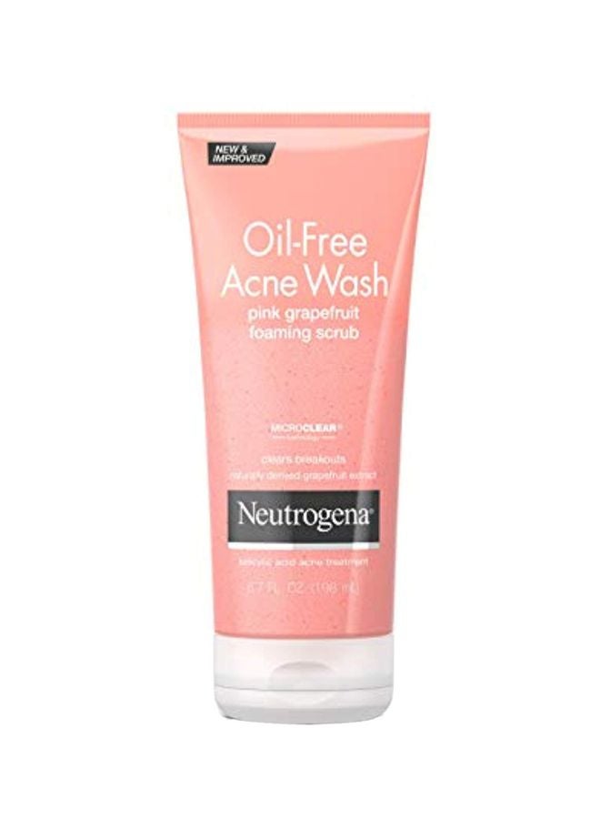 Neutrogena 3-Piece Oil Free Acne Wash Pink Grapefruit 177ml  - Image 1