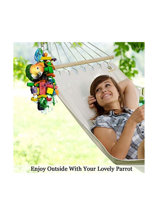 SunGrow Parrot Chewing Toy Green/Orange/Yellow - Image 5