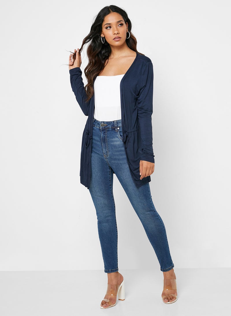 Cotton On High Waist Skinny Jeans Blue - Image 1