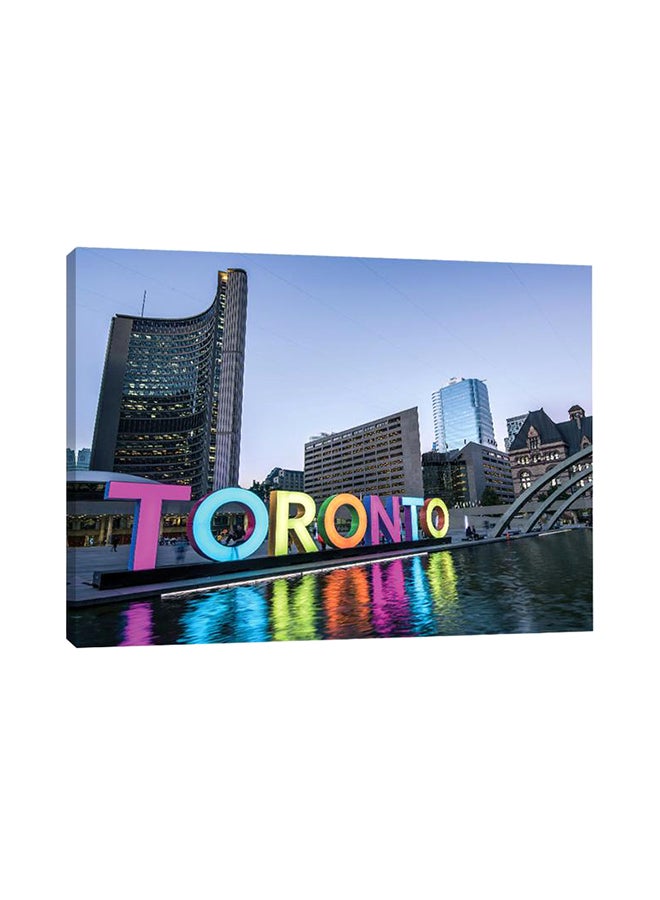 Sasb - Wall Painting For Home Decor Printed With Hidden Frame Multicolour 80X60cm - Image 1