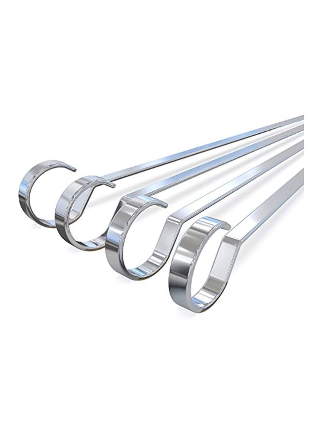 MASTER COOK 12-Piece Stainless Steel BBQ Set Silver - Image 2