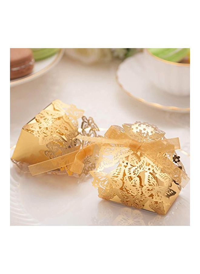 handrong 50-Piece Decorative Gift Box Gold 6X4X8cm - Image 3