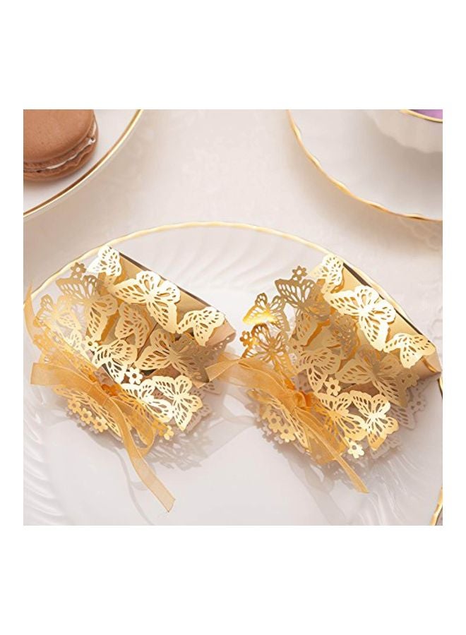 handrong 50-Piece Decorative Gift Box Gold 6X4X8cm - Image 4