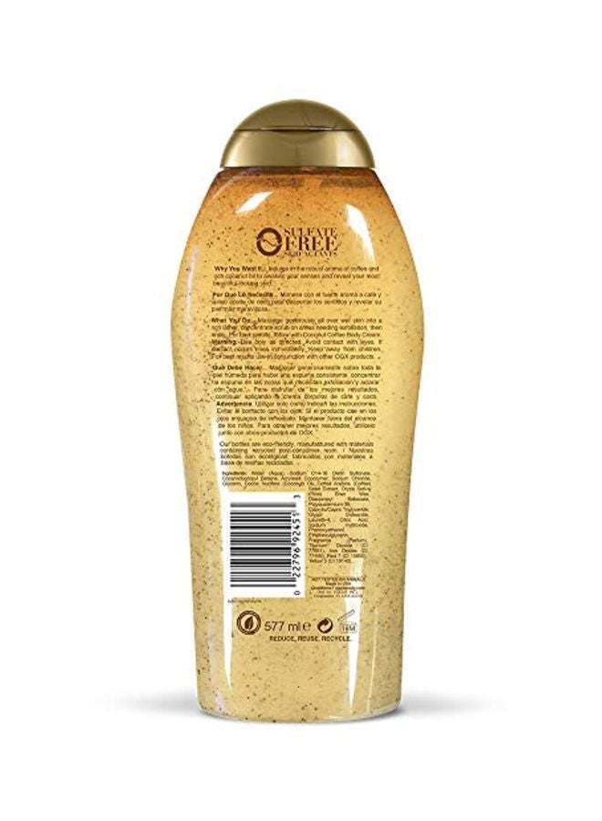 Smoothing, Coconut Coffee Body Scrub And Wash 19.5 fl oz