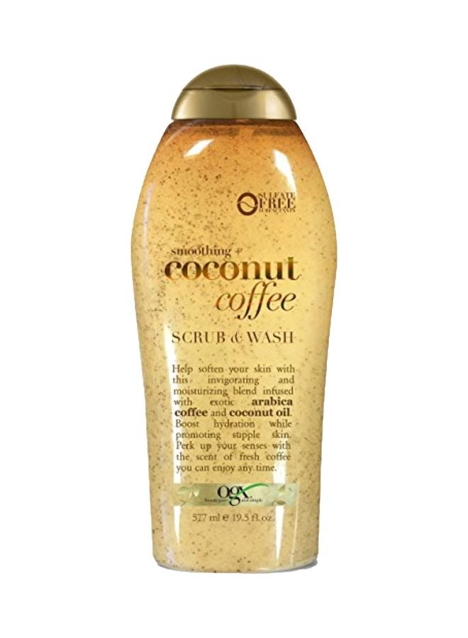 Smoothing, Coconut Coffee Body Scrub And Wash 19.5 fl oz