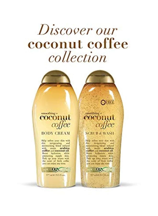 Smoothing, Coconut Coffee Body Scrub And Wash 19.5 fl oz