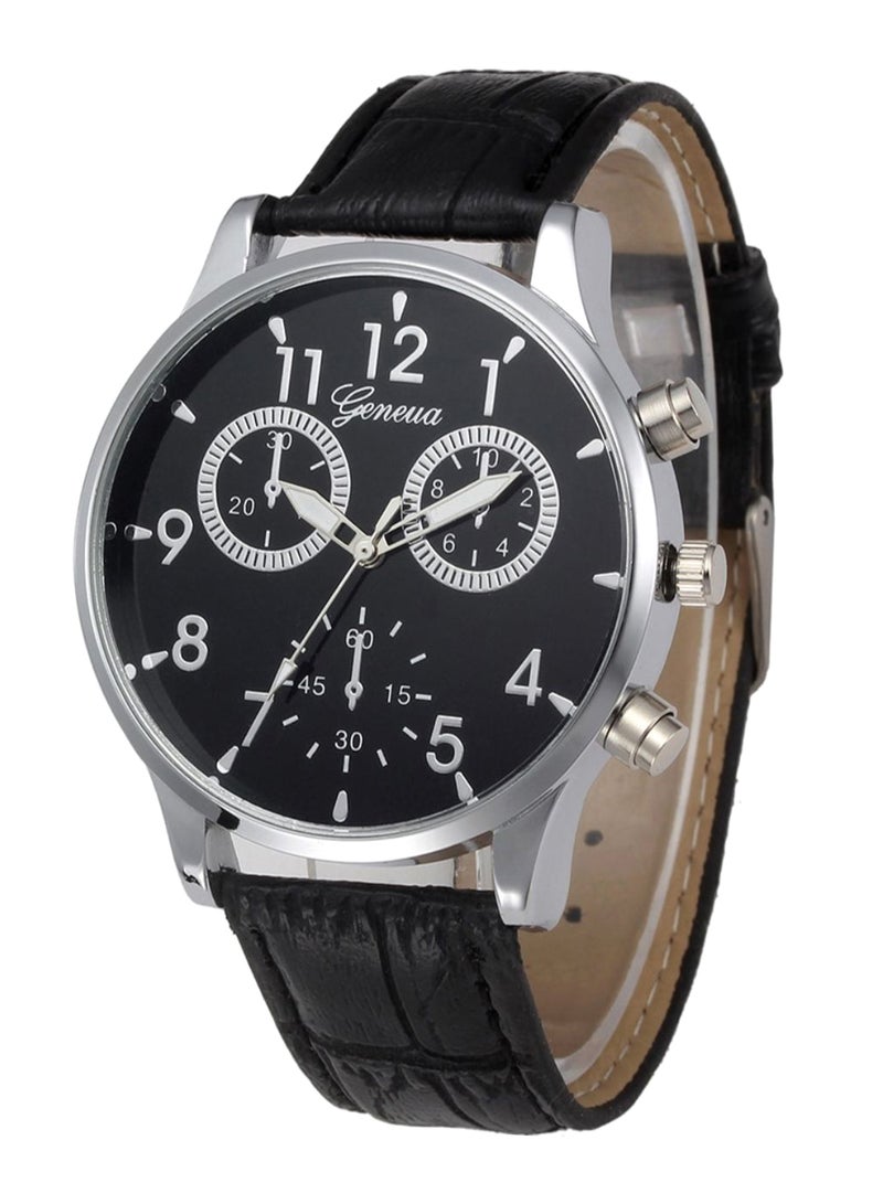 Geneva - men Round Shape Analog Watch 741 - Image 1