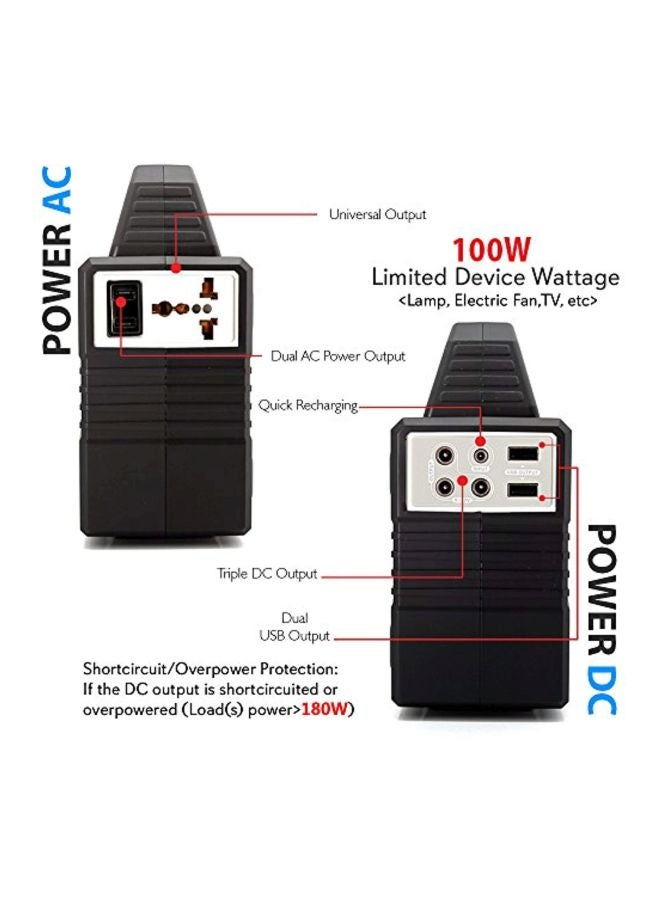SereneLife - Portable Plug In Power Generator Black/Grey - Image 1