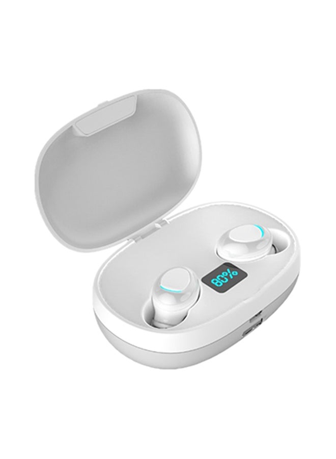 Wireless Earphones With Mic And Charging Case White - Image 1