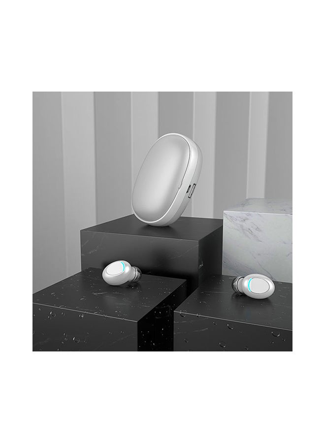 Wireless Earphones With Mic And Charging Case White - Image 3