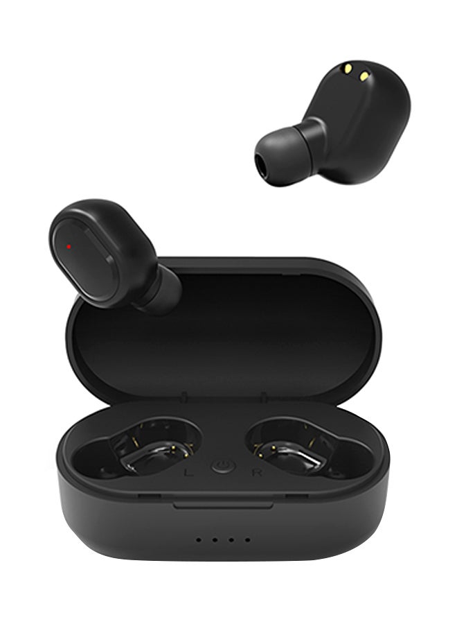 Wireless On-Ear Headphones With Mic And Charging Case Black