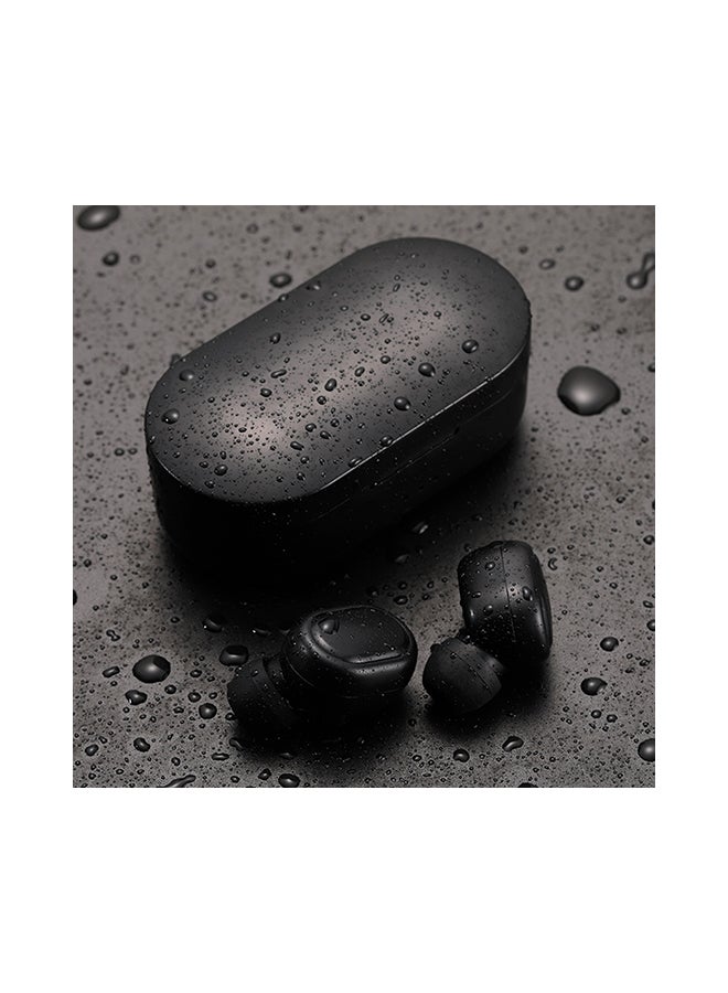 Wireless On-Ear Headphones With Mic And Charging Case Black