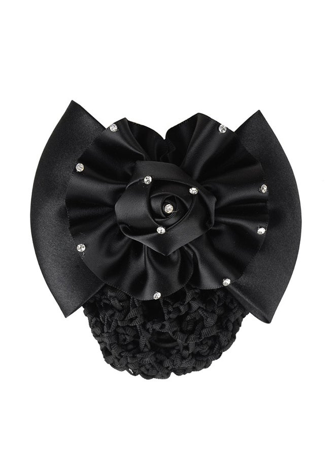 مشبك شعر بتصميم فيونكة أسود