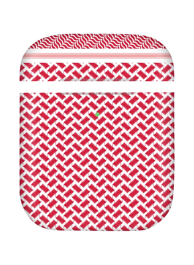 ستايلايزد غطاء حماية ستايل بودز لسماعات إيربودز بتصميم مميز أحمر