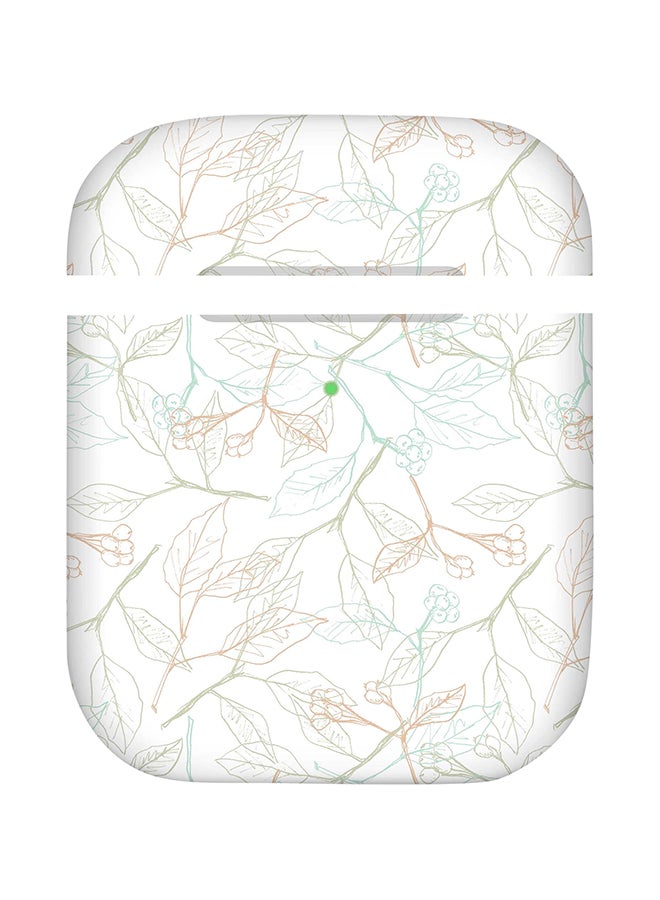 ستايلايزد غطاء حماية ستايل بودز لسماعات إيربودز بتصميم مميز أبيض