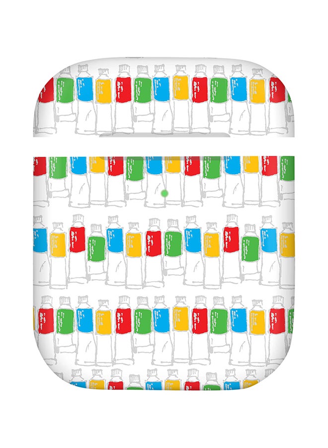 ستايلايزد غطاء حماية بتصميم ستايل بودز لسماعة آيربودز الجيل 1/2 متعدد الألوان