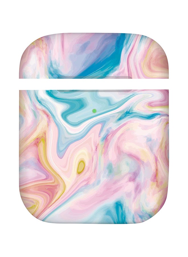 Designer Protective Case Cover Marble Print Aqua