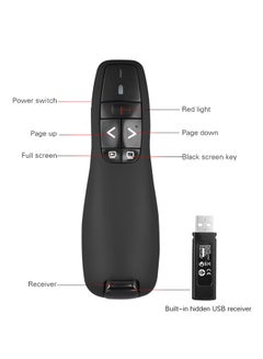 Generic Wireless USB Powerpoint Presentation Flip Pen Remote Black  - Image 2