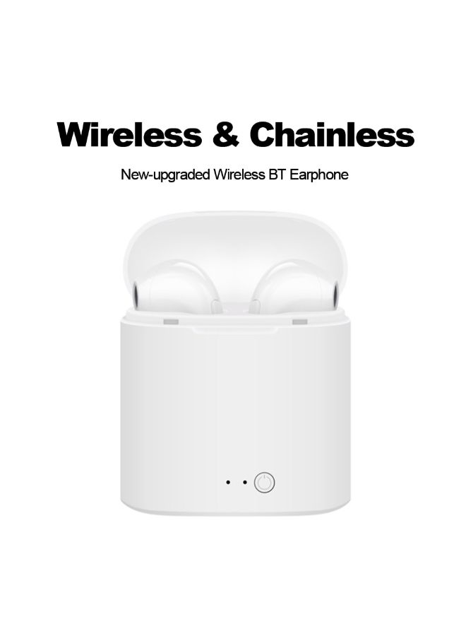 Generic - i7S TWS Wireless Bluetooth In-Ear Earbuds With Mic White - Image 1