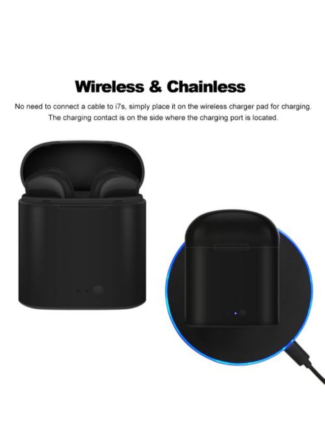 Generic - i7S TWS Bluetooth In-Ear Earbuds With Mic Black - Image 1
