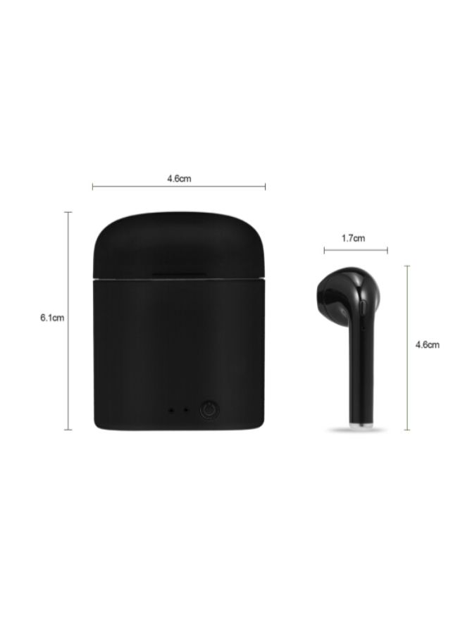 Generic - i7 Mini Wireless Bluetooth In-Ear Earbuds With Mic Black - Image 1