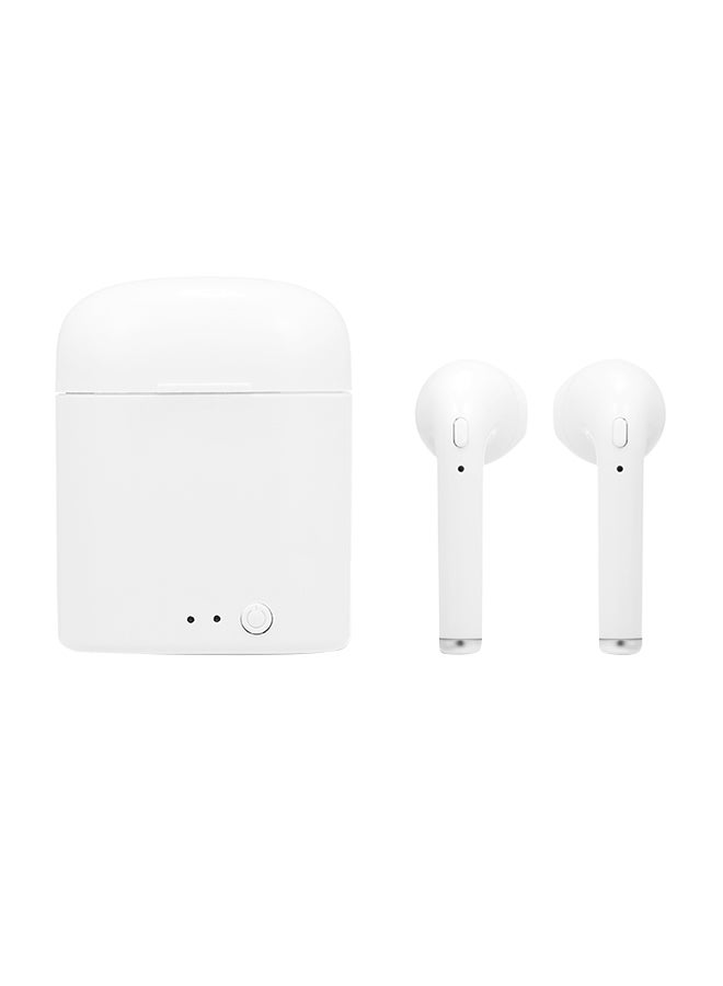 Generic - i7 Mini Wireless Bluetooth In-Ear Earbuds With Mic White - Image 1