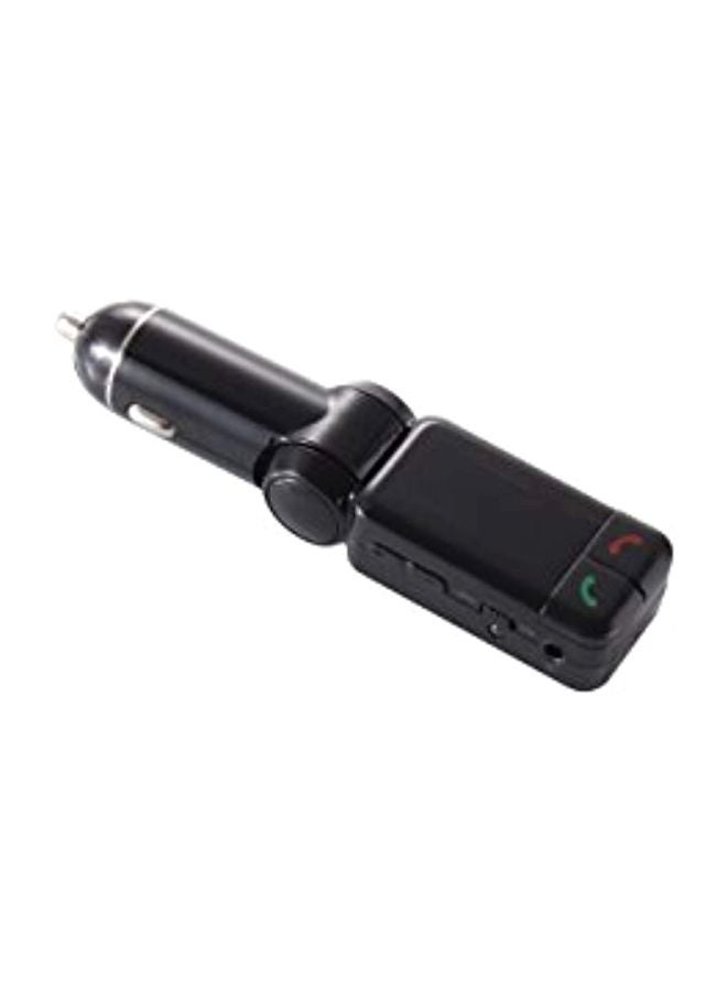 إلسي جهاز إرسال FM للسيارة يعمل بتقنية البلوتوث مع منفذي شحن USB B01CN8X67A أسود - Image 3