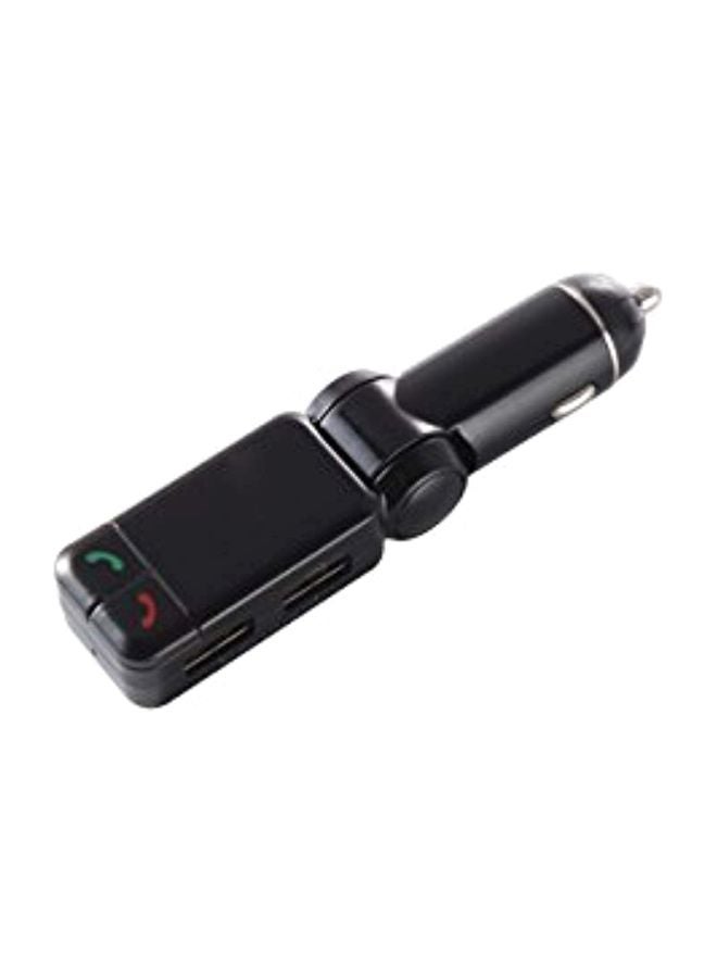 إلسي جهاز إرسال FM للسيارة يعمل بتقنية البلوتوث مع منفذي شحن USB B01CN8X67A أسود - Image 2