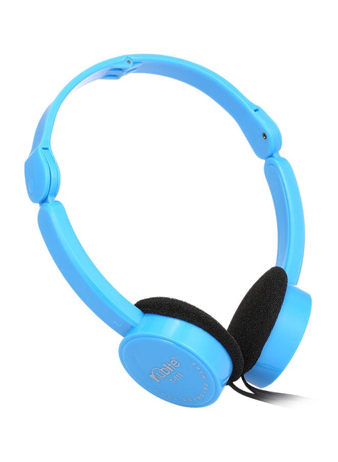 T-111 Wired Over-Ear Foldable Headphones With Mic Blue - v1571926534/N31079303A_1