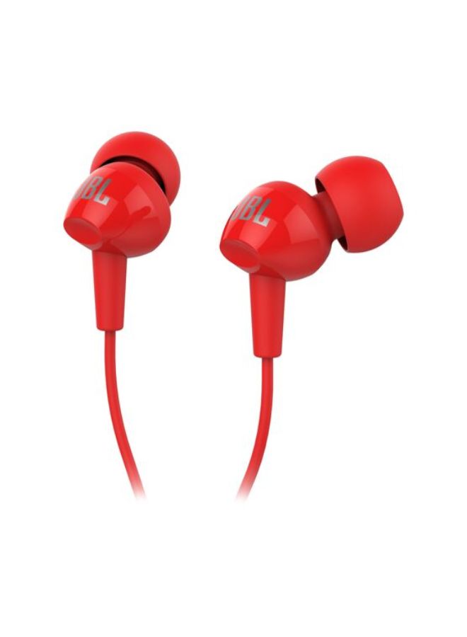 جي بي إل سماعة أذن داخلية سلكية إستريو C100SI أحمر - Image 2
