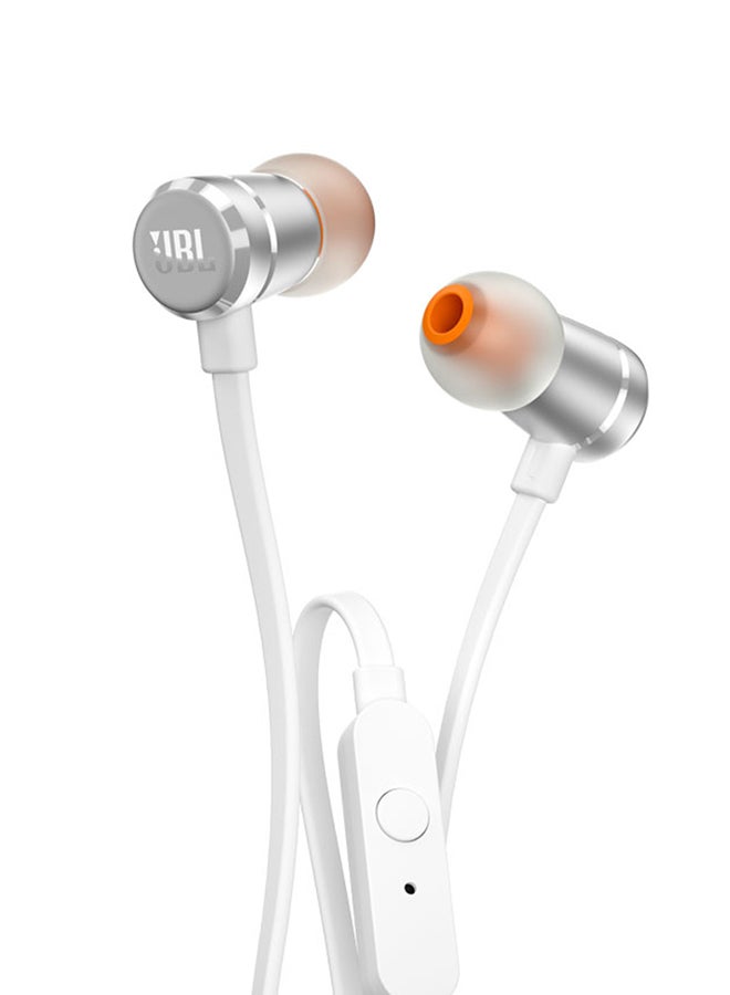 JBL Tune 290 Stereo Wired In-Ear Headphones Silver  - Image 1