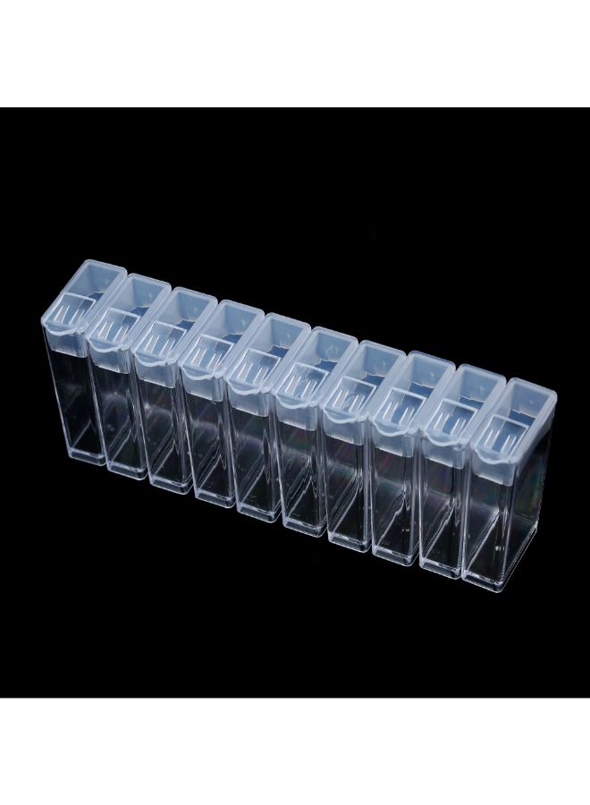 Plastic Diamond Storage Box Clear - Image 2