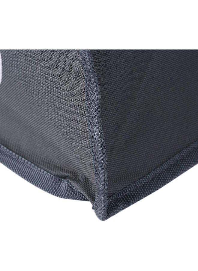 3-Section Large Foldable Oxford Laundry Basket Dark gray 25X5X25kg  - Image 4
