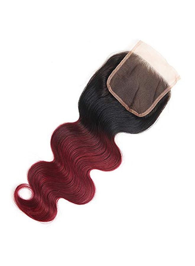 Feelgrace 4-Piece Wavy Hair Extension Set With Closure Red - Image 3