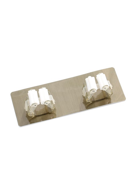 Practical Wall Mounted Mop Organizer Holder White/Brown