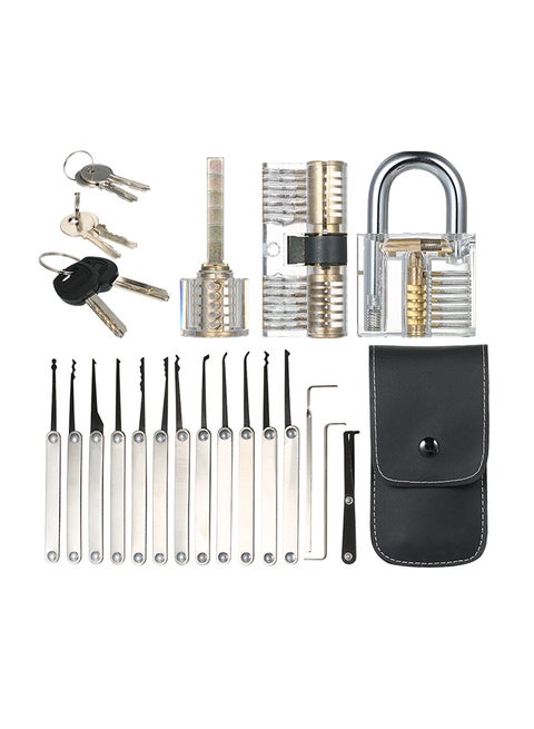 15-Piece Lock Picking Set Multicolour