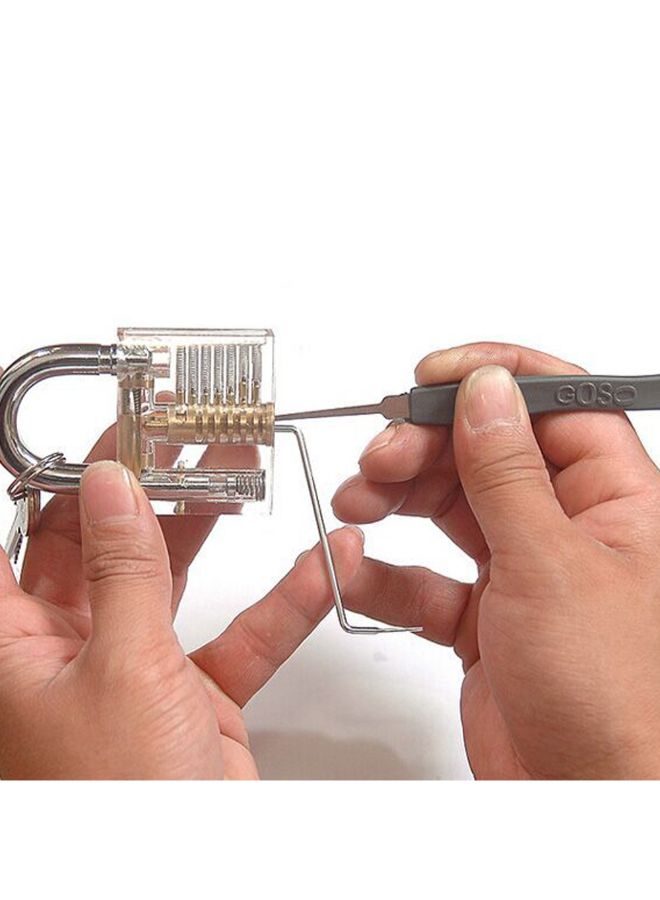 Practical Stainless Steel Unlocking Tool Multicolour