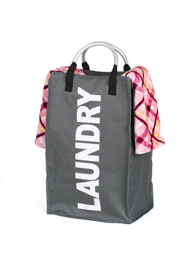 حقيبة غسيل قابلة للطي رمادي داكن - Image 2