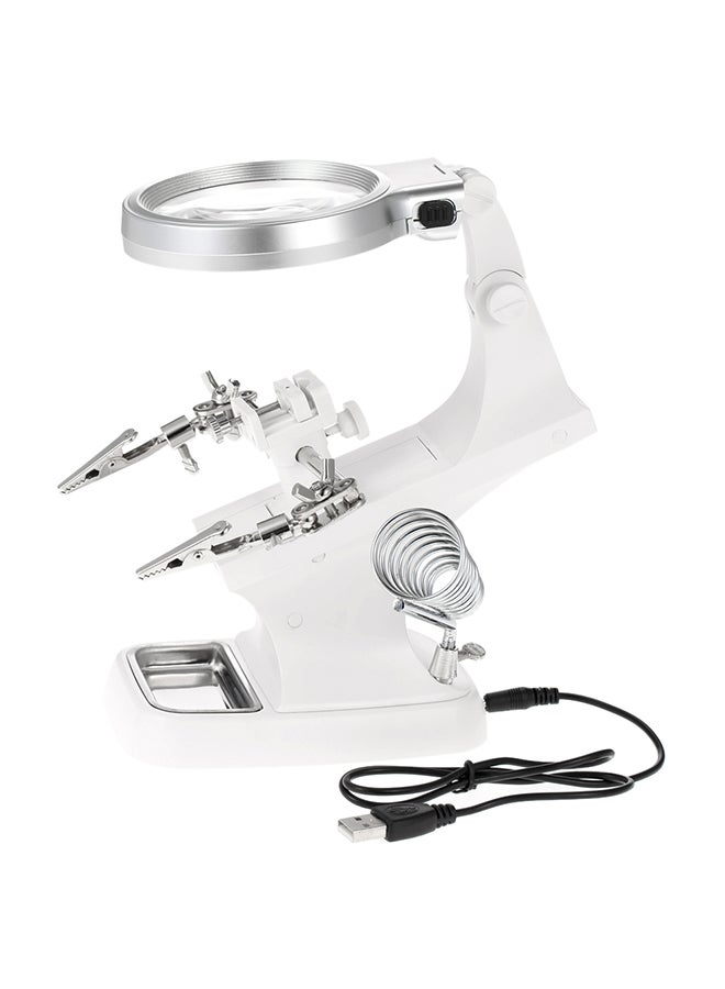LED Welding And Soldering Repair Magnifying Tool White 20.80x10.00x19.00cm - Image 1