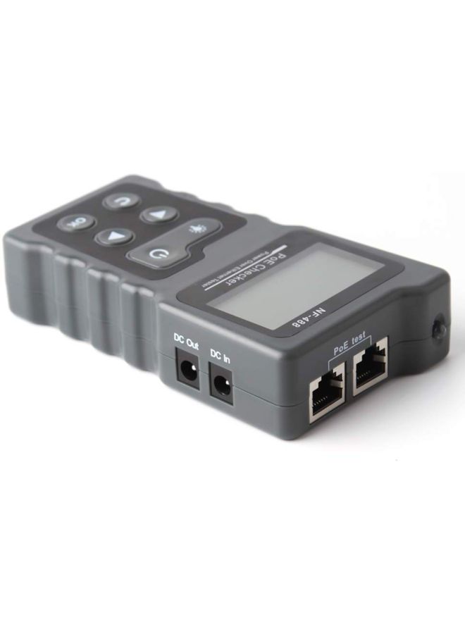 جهاز اختبار التيار والجهد بشاشة LCD مع جهاز اختبار لكابل الشبكة رمادي 22.50x4.00x11.00Ø³Ù†ØªÙŠÙ…ØªØ±  - Image 2
