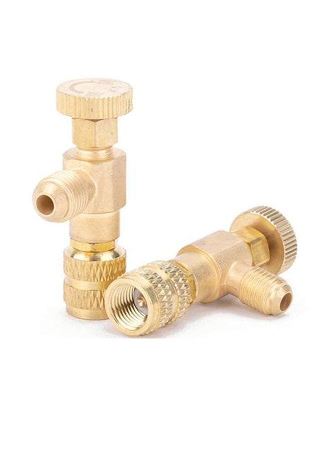 Refrigerant Charging Flow Control And Fluorine Safety Valve Gold 10.00x5.00x10.00centimeter  - Image 2